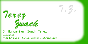 terez zwack business card